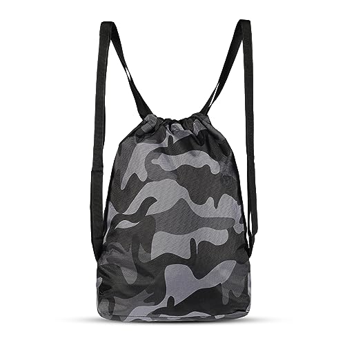 Image of DIVULGE 18 Ltrs (43 Cms) Small Size Standard Backpack (Grey Drawstring 2.0 Multicolour)