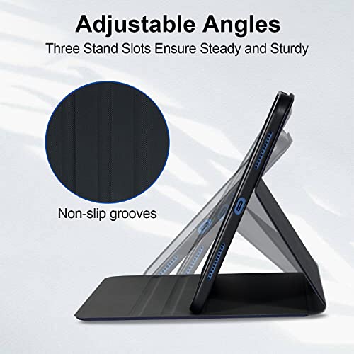 Ipad 10.9 Case Ipad 10Th Generation 2022 Tablet Case,Dolrso Protective Case With Soft Tpu Back,Auto Sleep/Wake Cover 10.9 Inch 2022 Ipad A2696 A2757 A2777(Black) #TOP3