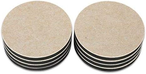 Miniatura 3 de Smart Surface 8154 - Deslizadores móviles reutilizables de fieltro para muebles de 5 pulgadas, redondos, grandes, paquete de 8 en bolsa resellable