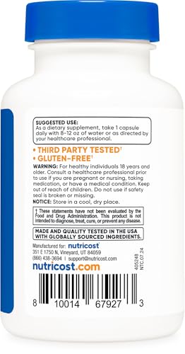 Nutricost KSM-66 Ashwagandha Root Extract 600mg, 60 Veggie Caps - 5% Withanolides - with BioPerine - Full-Spectrum Root Extract - Image 5