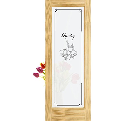 1-Lite Pantry Frosted Privacy Glass French Door Unfinished, 28' x 80'x 1.375'