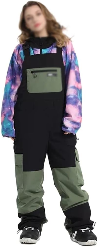 piece ski suit women's outdoor snowboard pants overalls snow loose