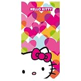 Apto para secadora CTI 041400 Toalla de Playa Hello Kitty Mimi Love, Terciopelo de Algodón, 75 x 150 cm