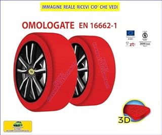 CALZE DA NEVE per auto OMOLOGATE Catene da neve Specifiche per Compass con sezione Ruote Gomme Cerchio 225/55-18 T00075