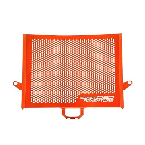 RWITWKPK Motorrad-kühlergrillschutz for KTM 1050/1090/1190 Adventure R & RC8R 2008–2019, Schützende Motorrad-Kühlerabdeckung, Grille Guard Shield Grill Protector(Orange LOGO-1090)