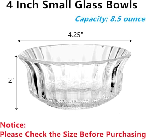 16 Pack 4 Inch Glass Bowls