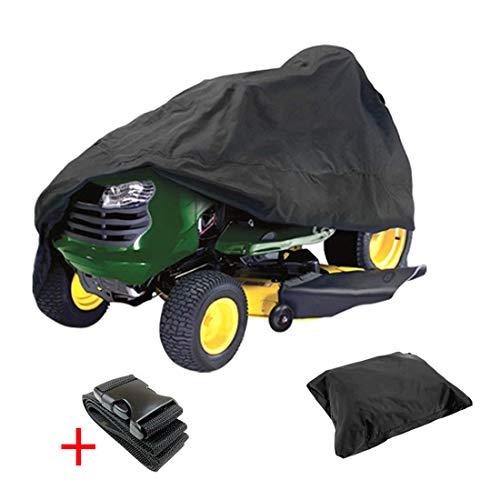 Lawn Mower Cover ATV Cover Waterproof, 210D Oxford Protects From Rain, Hail, Dust, Snow, Sleet, and Sun, with Storage Bag and Buckle,M