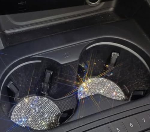 Ultra Bling Portavasos para Carro 2 Piezas Plata miniatura 1