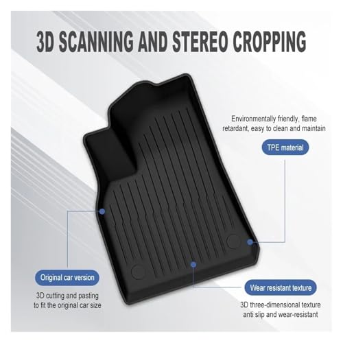 Tapis auto pour Tesla pour Modèle 3 accessoires intérieur étanche habitacle - 6
