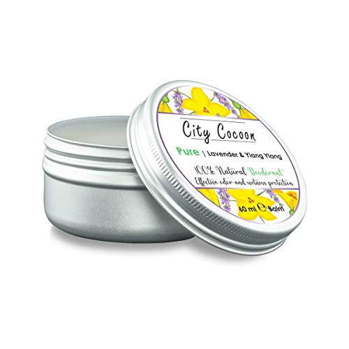 Bálsamo desodorante natural Puro | Lavanda + flor de cananga | Hombre & mujer| 100% libre de crueldad animal | Libre de aluminio, parabenos & plásticos | Hecho en UE | 60ml