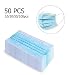 (50 PCS) Disposable Respirator with Elastic Ear Loop 3 Ply Breathable