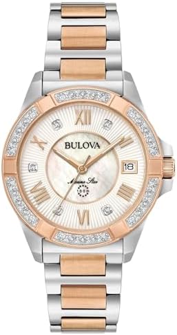 Bulova de las mujeres 32 mm bicolor Marino Star acero inoxidable ...