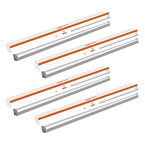 Amazon Basics - 20W LED Batten, Cool White (Pack of 4)
