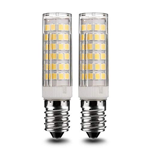 E14 ampoules à LED de maïs, vissez des ampoules de lumière, blanc chaud 3500K, 5W 800LM, angle de faisceau à 360 °, économie d'énergie non dimmable, certifiée CE, 2 pack [classe d'énergie A ++] Cover