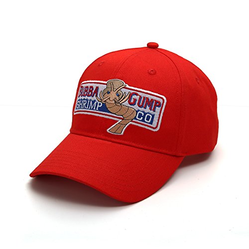 Nofonda Gorra Casual Unisex Bordado de Algodón, Forrest Gump Cap, Gorra de Béisbol, Sombrero de Deporte Ajustable para Escalada, Senderismo, Pesca, Viaje (Rojo)