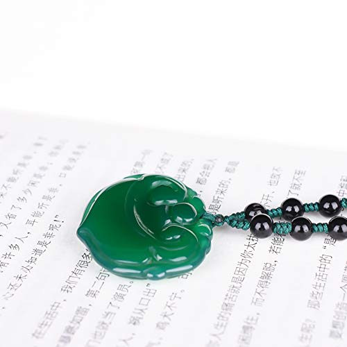Pendentif Calcédoine de Glace Naturelle en Agate Véritable du Brésil