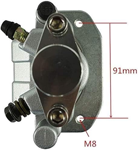 Miniatura 5 de Pinza de freno trasera compatible con Yamaha Raptor 700 700R YFM700 2006-2012 con pastillas, 1S3-2580V-12-00, 1S3-2580V-00-00