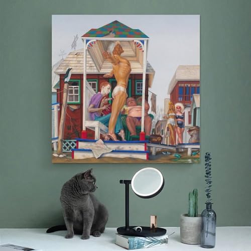 Impression sur toile et tableau deco Fantasia de Dr. S 61x61 - 3