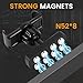 Losaria Magnetic Phone Holder for Gym【Strong Magnets】- 360 Adjustable Magnetic Golf Cart Phone Mount Accessories for Men Women Compatible with All Smartphones 4.7-7