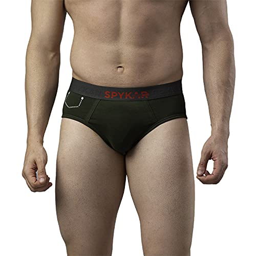 Image of Underjeans Men Cotton Blend Brief - Pack of 2