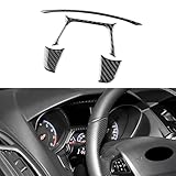 FXETRNL Real Carbon Fiber Speedometer Decor Covers for Ford Focus RS/ST/SE/ECO Boost (2012 2013 2014 2015-2018), Interior Cover Car Accessories, Black