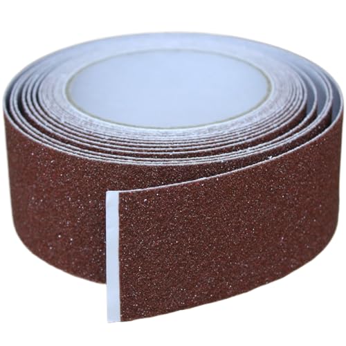 Image of Anti Slip Tape 2 Inch Wide, Waterproof Grip Adhesive Heavy Duty High Traction Friction for Indoor /Outdoor Steps (17 Ft /Brown).
