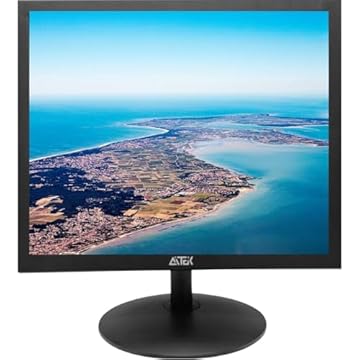 Monitor LED 17" Full HD 1920x1080p Com Entradas HDMI,VGA,AV,USB, ÁUDIO Tela AntiReflexo Modelo AITEK Baixo Consumo Ângulo De Visão 160/170° para Estudar, Trabalhar Ou Assistir Filmes