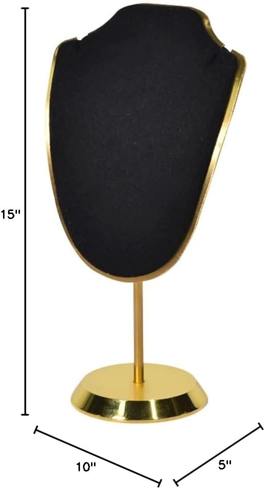 Metal Necklace Rack Display Rack High-end -fiber Jewelry Display Rack Jewelry Display Photo Props(D)
