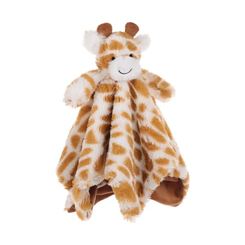Soft Apricot Lamb Giraffe Blanket for Babies 13.8x13.8 Inches