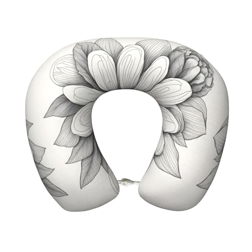 Almohada de espuma viscoelástica para viaje U miniatura 1