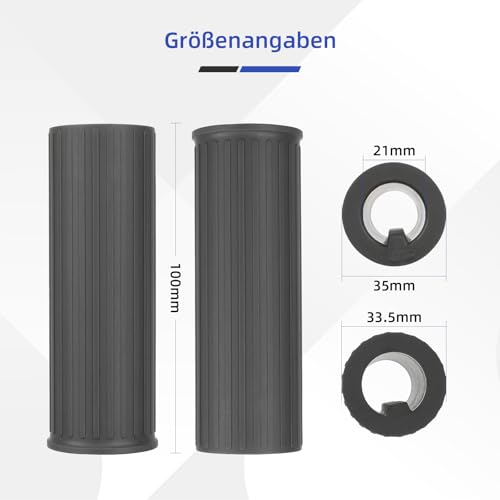 ulip E-Scooter Griffe Ergonomisch für Xiaomi 5 Plus/Elite Lenkergriffe Grips Lenker Griff Handgriffe 1 Paar Rutschfester Weichem Gummi Scooter Zubehör