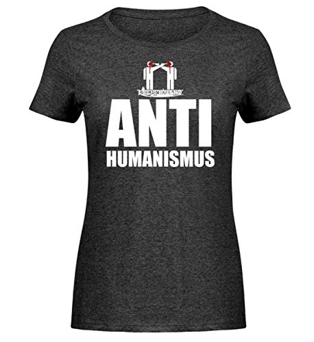 T-shirt anti-humanisé femme Kirchenbrand gris foncé en taille M pour un look unique