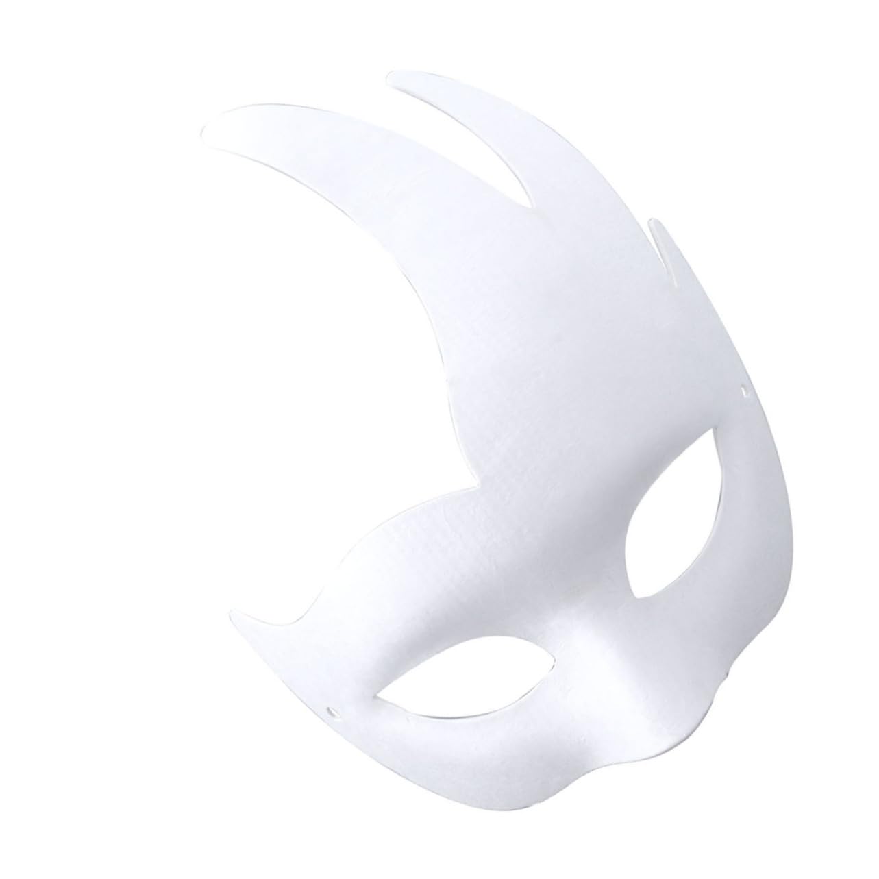 Holibanna Diy White Paper Mask Handmade Triangle Masquerade Ball Mask for Halloween
