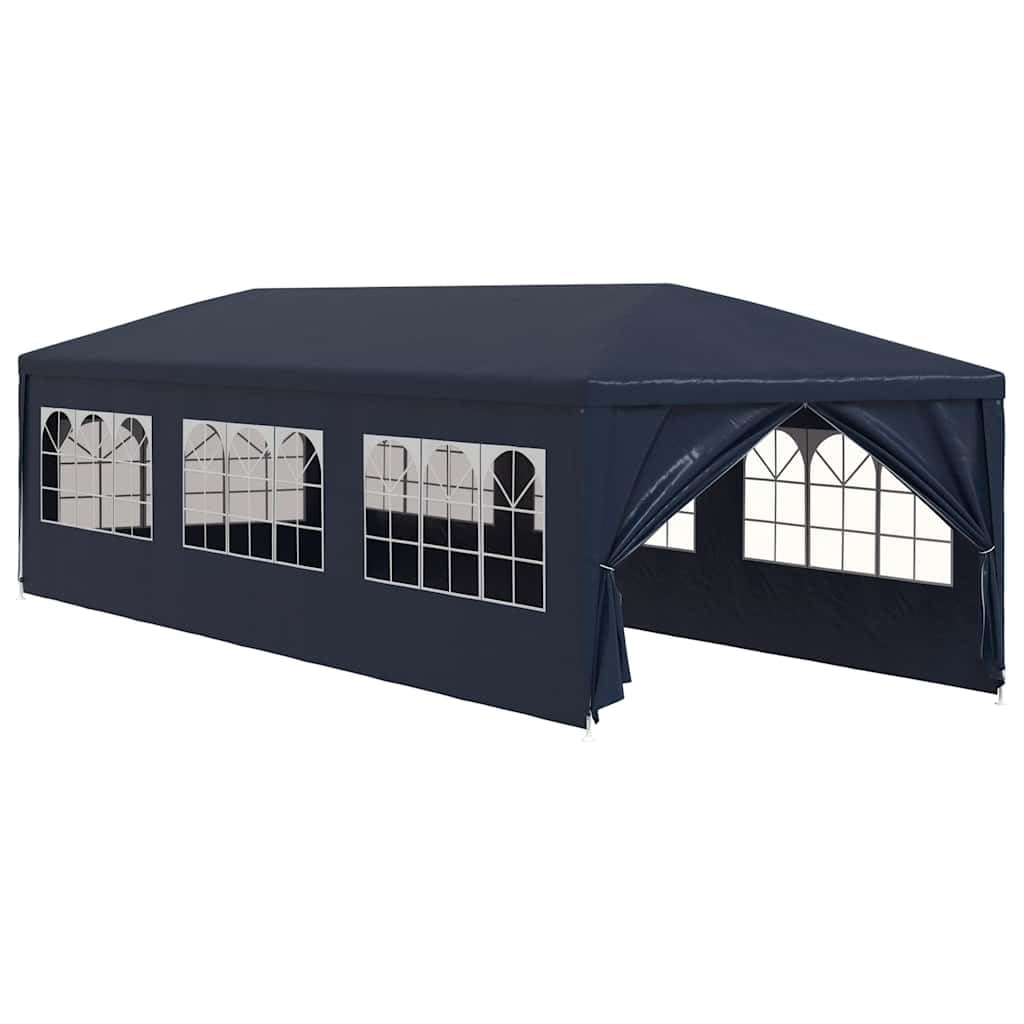 Gazebo da Giardino 3x9 m Tenda per Feste con Pareti Laterali Blu | Ideale per eventi all'aperto in giardino o cortile, offre un'ampia area ombreggiata con pareti rimovibili.