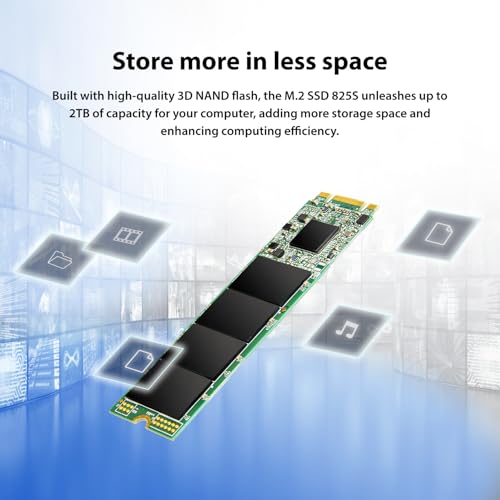 Image of Transcend 250GB M.2 SSD 825S, SATA III 6Gb /s M.2 2280 SSD Read /Write Speed - Up to 500 /330 MB /s, Solid State Drive - TS250GMTS825S