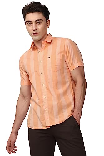 Image of Peter England Men's Casual Premium Summer Half Sleeve Shirt | 100% Cotton