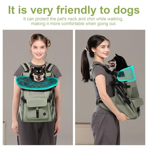 Image of Wakytu Dog Backpack Carrier for Small Dogs,Pet Carrier for Travel & Hiking | Hands-Free Puppy Backpack,Adjustable Padded Breathable Straps,Ergonomic Front Facing Dog Carrier Backpack