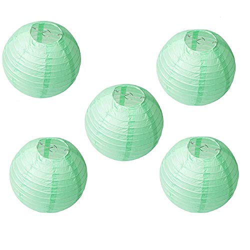 10 Pcs Per Set Peach Paper Lanterns Ball Lampion W 20 teile 6 "-12" Mint grüne Papier Laternen runde lampion for hochzeit fire de mariage hängen diy dekor