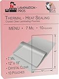 7 Mil Menu Laminating Pouches, 12
