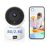 2K Indoor Camera, 5G & 2.4G Security Pet Camera for Baby Monitor, 360° PTZ Wireless Cameras for Home
