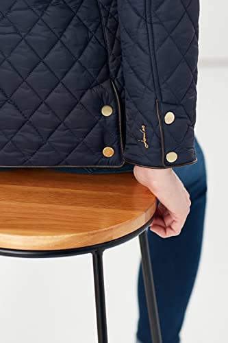 Joules Women's Quilted Coat, Marine Navy, 4 #TOP5