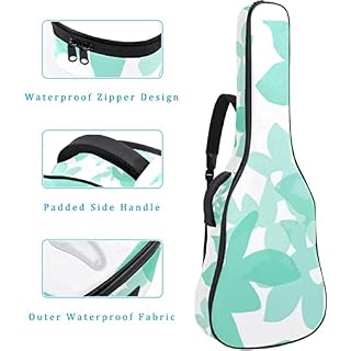 Housse de protection rembourrée pour guitare acoustique et classique Motif feuilles vertes, Multicolore 01., 42.9×16.9×4… - Les Beatles, Paul McCartney, John Lennon, RIngo Starr, George Harrison Housse de protection rembourrée pour guitare acoustique et classique Motif feuilles vertes, Multicolore 01., 42.9x16.9x4… – Image 4