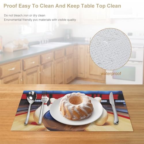 Set de table bowling PVC lavable antidérapant imperméable cuisine et fête - 5