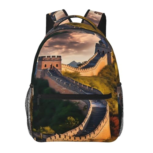 Sac à dos pour ordinateur portable 15,7 pouces homme femme PHAYAH décontracté Grande Muraille