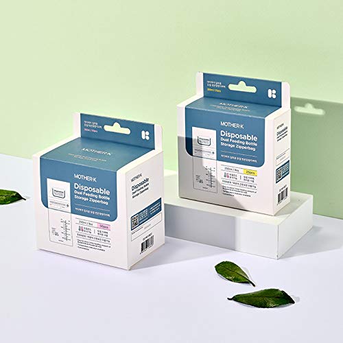 Mother-K Breast Milk Storage Bag, Doubled-Sealed For Freezing, Can Be Used Baby Bottle Liners (8Oz, 50 Counts) #TOP3