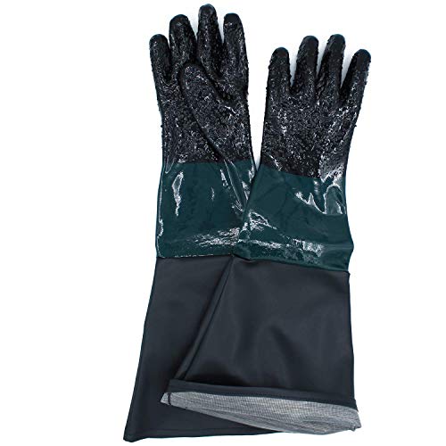 23.6\" Sandblasting Protection Rubber Gloves for Sandblast Cabinets - Thumbnail 2