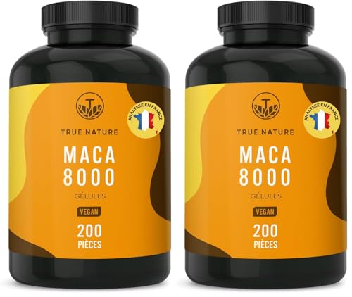Maca Jaune 8000mg pour l'Énergie des Actifs et Sportifs Complément Végane