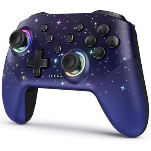 VOYEE Switch Controllers for Switch/Lite/OLED/PC Windows, RGB Star LED