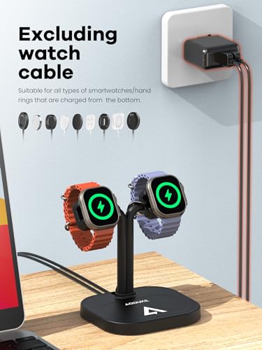 Base de carga universal dual A22S para relojes inteligentes Samsung y Google 6
