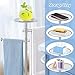 Zevemomo Freestanding Towel Rack for Bathroom, Floor Standing Towel Holder with Two 360° Swivel Arms and Top Storage Tray, 304 Stainless Steel Towel Racks